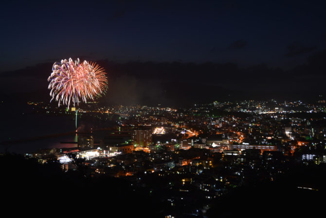 (名護夏祭り花火➀)